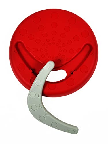 Pet Store Green Jem rote Frisbee mit Bumerang Hundespielzeug, ideal für Wurf- und Apportierspiele, fördert die Spielfreude Ihres Hundes, fördert gesunde Bewegung von Green Jem