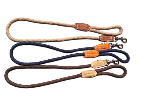 Pet Tribe PT58691 Leine, Baumwolle und Wildleder, Marineblau/Orange von Pet Tribe