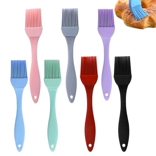 7 Stück Silikonpinsel Küche Backen Silikon-Eierpinsel, Hitzebeständig Pinsel Backen, Geteiltes Design Gewürzpinsel Aus Silikon Set für Rühren, Kochen, Grillen, Gebäck, Eingelegt (7 Farben) 7 Stück Silikonpinsel Küche Backen Silikon-Eierpinsel, Hitzebeständig Pinsel Backen, Geteiltes Design Gewürzpinsel Aus Silikon Set für Rühren, Kochen, Grillen, Gebäck, Eingelegt (7 Farben) von PetGlimmer