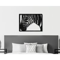 Große Zebra Wanddeko, Holz Dekoration Zoo Wohndekoration, Wandkunst, Geschenk, Wohndekoration Holzdekoration Safari von PetJos