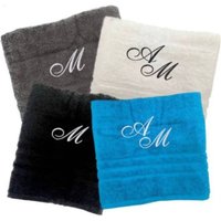 Monogramm Handtuch, Personalisiertes Handtuch Mit Initialen, Badetuch, Benutzerdefinierte Handtücher Monogramm, Besticktes Weihnachtsgeschenk von PetJos