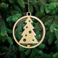 Weihnachten Holz Baum Dekoration, Weihnachtsbaum Moderne Hängende Weihnachtsdekoration, Dekoration Ornament von PetJos