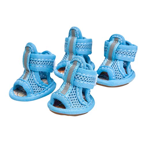 Dog Sandalen Anti-rutsch-paw Schutz, Booties Mesh-Schuhe Paw Pflege Weiche Sohle Schuhe Paw Schutz für Kleine Hunde von PetPhindU