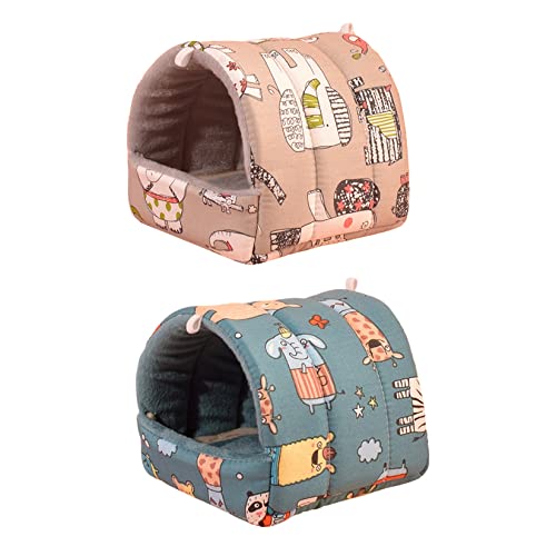 PetPhindU 2pcs Ratten Hamster Warmes Bett Haus Kissen Hamster Bett Hamsterzubehör Hamster Hamp Hackbett von PetPhindU