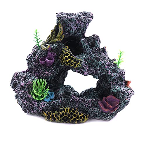 PetPhindU Aquarien Dekorationen Landschaftsbau Künstliche Korallenriff Coral Ornament Aquarium Dekor Imitation Coral Stone Ornament Unterwasserwelt Aquarium Dekorative Pflanzen von PetPhindU