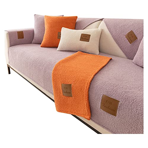 PetPhindU Couch Sofa Deckungsmöglichkeitenschutzabdeckungssofa Slipcover-Sofa-deckungssofa-Decke Winter Lamm Velvet Sofa Kissen Plüschkissen Verdickte Nicht-schlupf-Sofa Couch Couch Cover für von PetPhindU