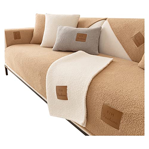 PetPhindU Couch Sofa Deckungsmöglichkeitenschutzabdeckungssofa Slipcover-Sofa-deckungssofa-Decke Winter Lamm Velvet Sofa Kissen Plüschkissen Verdickte Nicht-schlupf-Sofa Couch Couch Cover für von PetPhindU