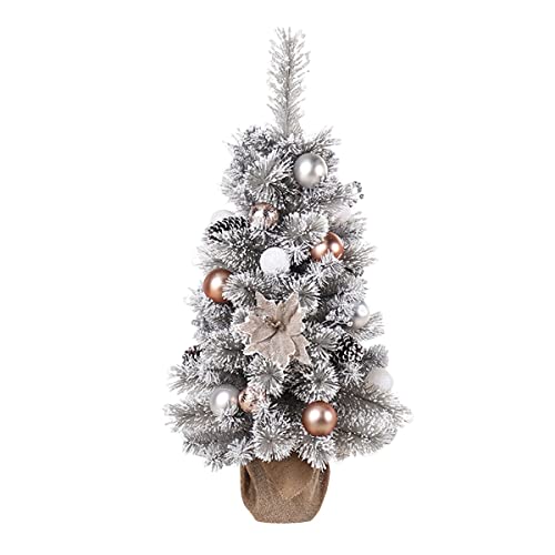 PetPhindU Künstliche Weihnachtsbaum -Ornamente für Weihnachts Tisch Dekor Mini Weihnachtsbaum Desktop Weihnachtsbaum Weihnachtsdekoration Silber Wind Haushalt Ornamente Premium Weihnachtsbaum von PetPhindU