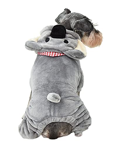 Welpen Warm Outfits Samt Hoodie Tier Herbst Winter Kleidung Halloween Hund Koala Kostüm Welpen Kleine Mittlere Hunde Teddy Mops Weihnachtsfeier Halloween Kostüme Outfit von PetPhindU