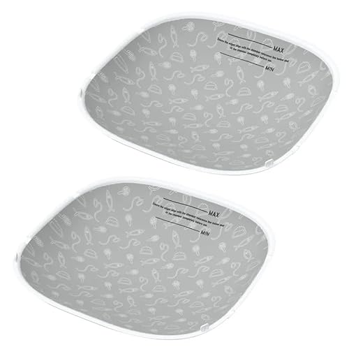 PETPIVOT Selbstreinigende Katzenklo-Matte (2er-Pack) – Wasserdicht, Kratzfest, Wiederverwendbare Unterlage für selbstreinigende Katzentoiletten, leicht zu reinigen und zu installieren von PetPivot