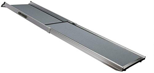 PetSafe Happy Ride extra Lange teleskopische Rampe, seitlich, tragbar für Hunde. Geeignet für Verschiedene Fahrzeugtypen. Strapazierfähiger Aluminiumrahmen bis 136 kg, hohe Griffigkeit von PetSafe