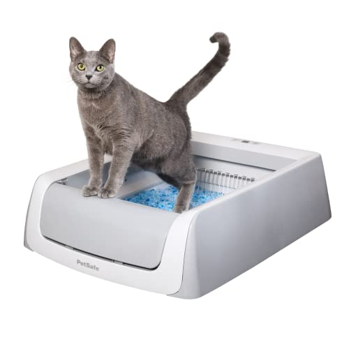 PetSafe Selbstreinigendes Katzenklo PetSafe ScoopFree, Vollautomatische Katzentoilette, Mit automatischem Rechen und integriertem Gesundheitsmonitor, Grau von PetSafe