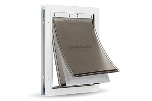 PetSafe Aluminium-Haustiertür für extremes Wetter , Energieeffiziente Katzen- und Hundeklappe, Für Haustiere bis 18 kg, Größe M von PetSafe