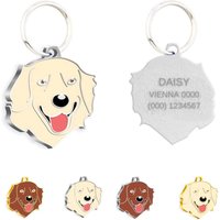 Pettagart Golden Retriever Personalisierte Hundemarke Mit Gravur von PetTagArtEurope