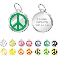 Pettagart Personalisierte Hundemarke, Pet-Id-Tag, Peace Pettagart Personalisierte Hundemarke, Pet-Id-Tag, Peace von PetTagArtEurope