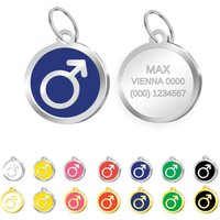 Pettagart Personalisierte Hundemarke Mit Gravur, Pet-Id Tag, Emaillierte Hundemarke, Gold & Silber Farbe Pettagart Personalisierte Hundemarke Mit Gravur, Pet-Id Tag, Emaillierte Hundemarke, Gold & Silber Farbe von PetTagArtEurope