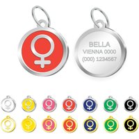Pettagart Personalisierte Hundemarke Mit Gravur, Pet-Id Tag, Emaillierte Hundemarke, Gold & Silber Farbe Pettagart Personalisierte Hundemarke Mit Gravur, Pet-Id Tag, Emaillierte Hundemarke, Gold & Silber Farbe von PetTagArtEurope