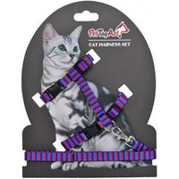 Pettagart Verstellbares Katzengeschirr Und Leine, Katzenlauf Leine 110 cm Lang, Für Hals Brust Passend Pettagart Verstellbares Katzengeschirr Und Leine, Katzenlauf Leine 110 cm Lang, Für Hals Brust Passend von PetTagArtEurope