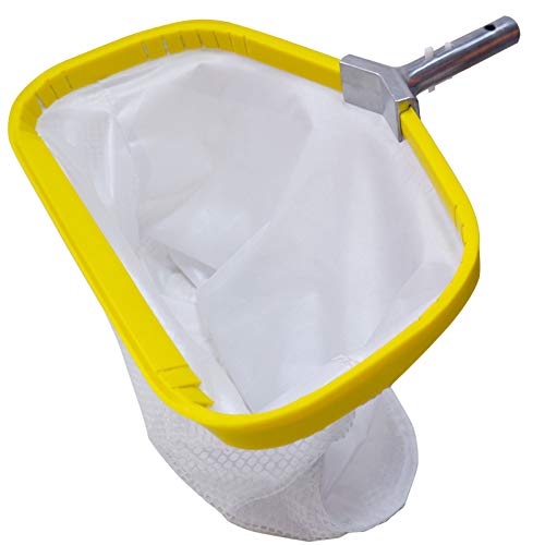 Professionellen Metall Pool Kescher, Schwerlast Laub Käscher mit AluminiumRahmen, FeinMaschig Tiefen Netz für Reinigung Schwimmbad Blátter Insekten Schlamm, Pool Skimmer Rake Net Professionellen Metall Pool Kescher, Schwerlast Laub Käscher mit AluminiumRahmen, FeinMaschig Tiefen Netz für Reinigung Schwimmbad Blátter Insekten Schlamm, Pool Skimmer Rake Net von PetZon