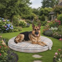 Dirty Dog Gleaneagles Circular Soft Haustierbett von Petbedsdirect