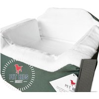 Hundeauto Aufhärtung Sitzsicherheit Reisesicher Welpe Haustier Weich Medium | 32x55x55 Grün von Petbedsdirect