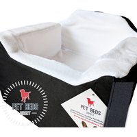 Hundeauto Aufhärtung Sitzsicherheit Reisesicher Welpe Haustier Weich Medium | 32x55x55 Schwarz von Petbedsdirect