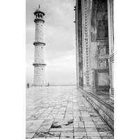 Indien Taj Mahal Ungewöhnlicher Winkel Schwarzweiß-Fotografie | Fotografie 35mm Kunst Portraitfotografie von PeteHendleyPhoto