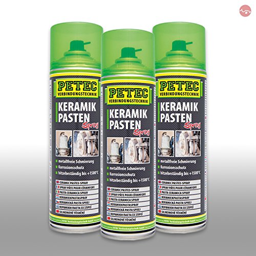 Petec_bundle 3X PETEC KERAMIKPASTEN Spray Korrosionsschutz Metallfrei 500 ML 70650 von Petec_bundle