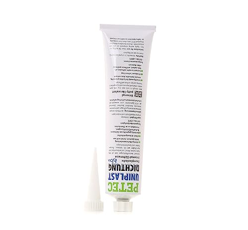 PETEC Caulks, Dichtungsmasse, Flüssigkeit, klar, Silikon, water_resistant, 80 milliliters von PETEC