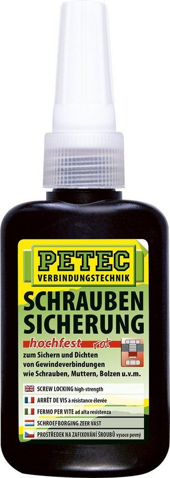 Petec Schrauben-Set Petec Schraubensicherung 250g rot 920250 von Petec