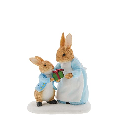 Beatrix Potter Mrs Rabbit Peter Present Figurine von Enesco