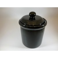 Jet Black Glasierte Kanister Für Tee, Kaffee, Etc von PeterBowenArt