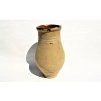 steinzeug Vase, Seltene Folk Krug, Große Volkskrug, Vintage Keramik von PeterFolkPottery