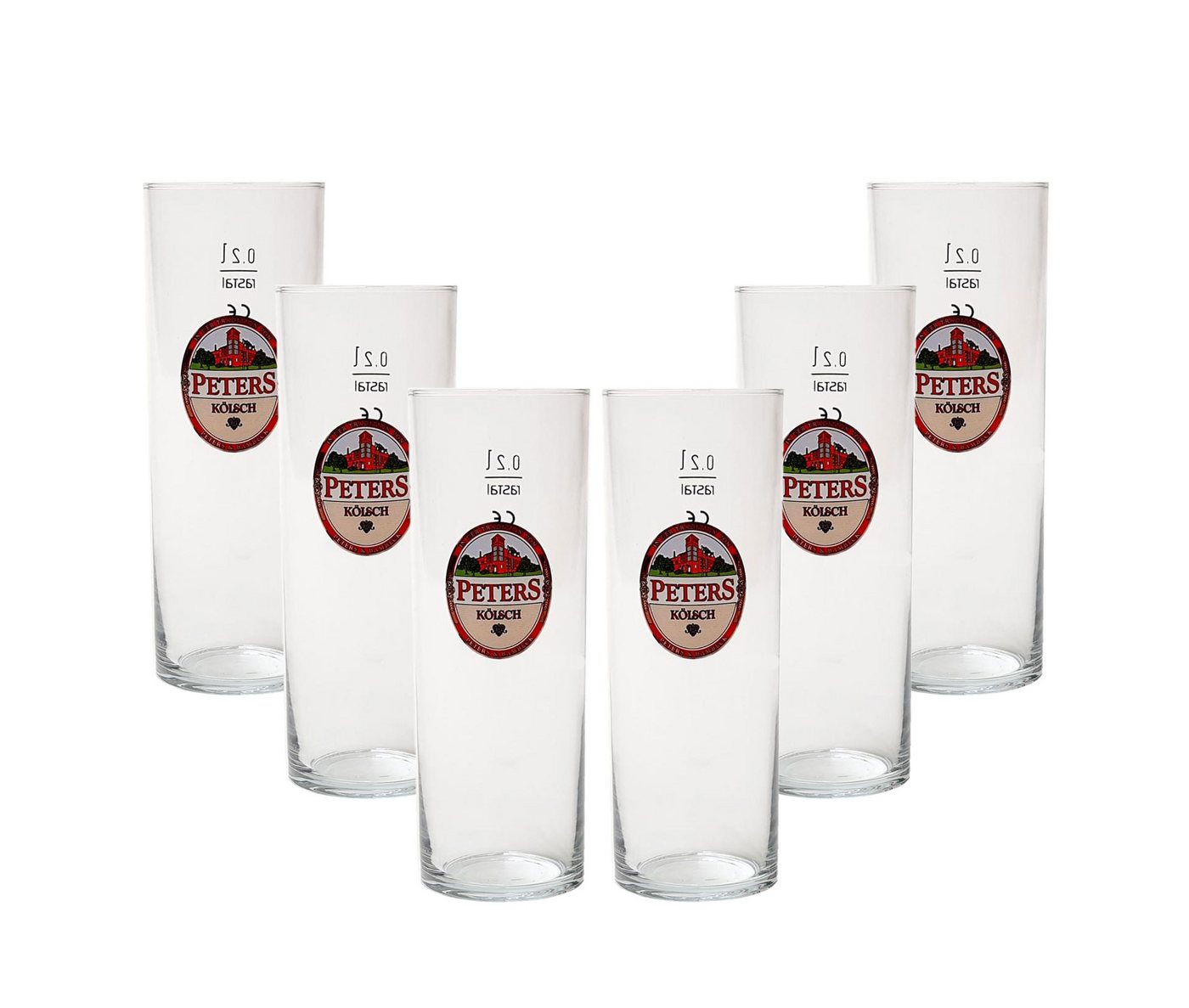 Peters Gläser-Set Peters Kölsch Gläser Biergläser 0,25L - 6 Stück Peters Gläser-Set Peters Kölsch Gläser Biergläser 0,25L - 6 Stück von Peters