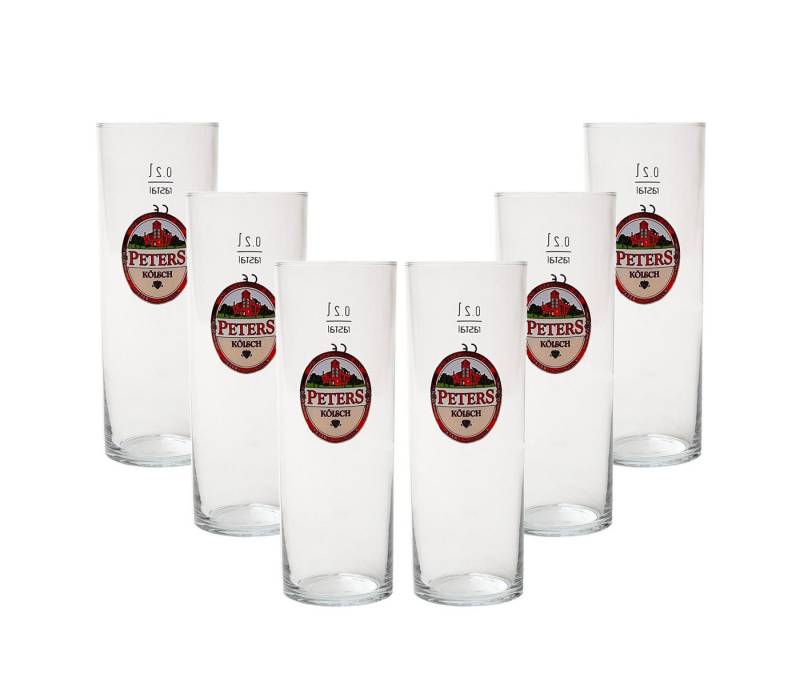 Peters Gläser-Set Peters Kölsch Gläser Biergläser 0,25L - 6 Stück Peters Gläser-Set Peters Kölsch Gläser Biergläser 0,25L - 6 Stück von Peters