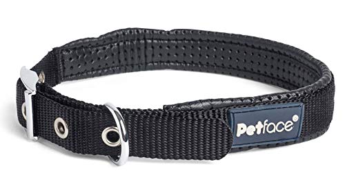 Petface Hundehalsband, wattiert, Nylon, klein, rot von Petface