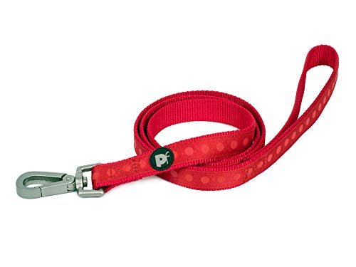 Petface Hundehalsband, Nylon, Punktemuster Ton-in-Ton, S, rot von Petface