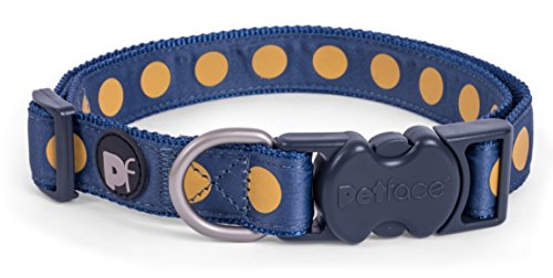 Petface Ocra Bold Spot Hund Halsband, XS von Petface