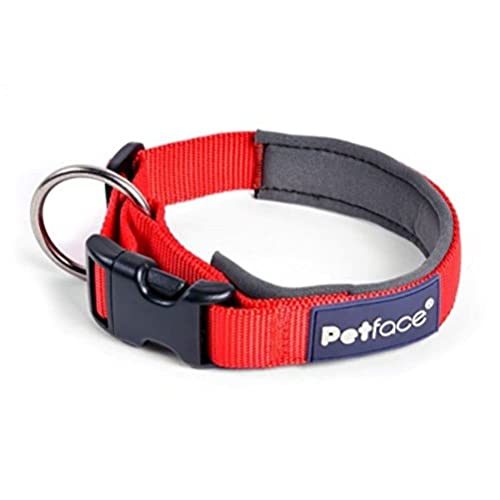 Petface Outdoor Paws - Hundehalsband aus Neopren, S, rot von Petface