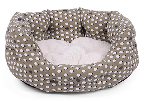 Petface Ovales Hundebett, Schaf-Design, klein von Petface