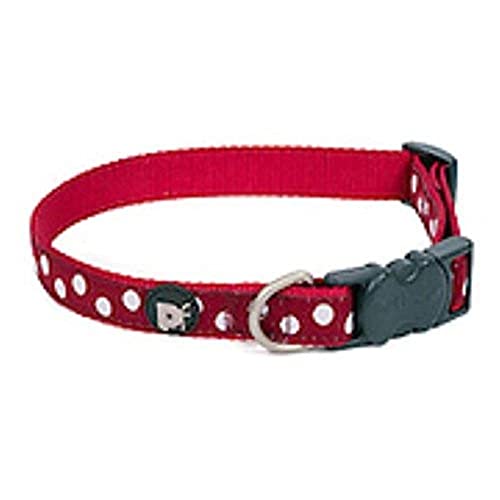 Petface Hundehalsband mit weißen Punkten, groß, kirschrot Petface Hundehalsband mit weißen Punkten, groß, kirschrot von Petface