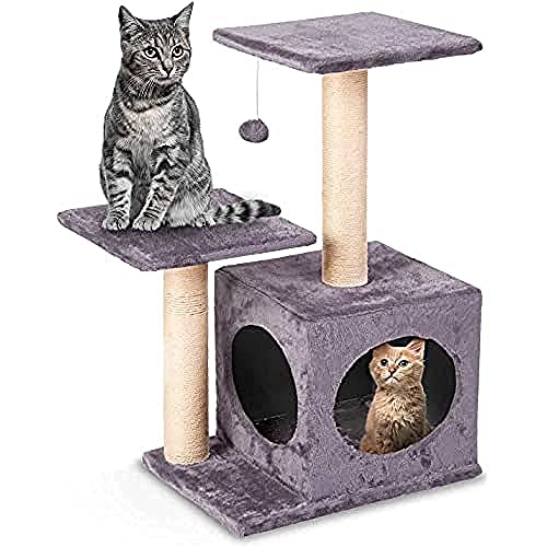 Katze Kratzbaum | Katze Krallen Kratzer Post | Sisal Seil Katze Post mit weichen glatten Plüsch, Moderne stabile Design bedeckt Katze Kratzbaum | Katze Krallen Kratzer Post | Sisal Seil Katze Post mit weichen glatten Plüsch, Moderne stabile Design bedeckt von Pethaus