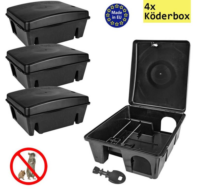 Petigi Lebendfalle 1-30x Köderstation Mäusefalle Mäusebox Rattenbox Köderbox Nagerstation von Petigi
