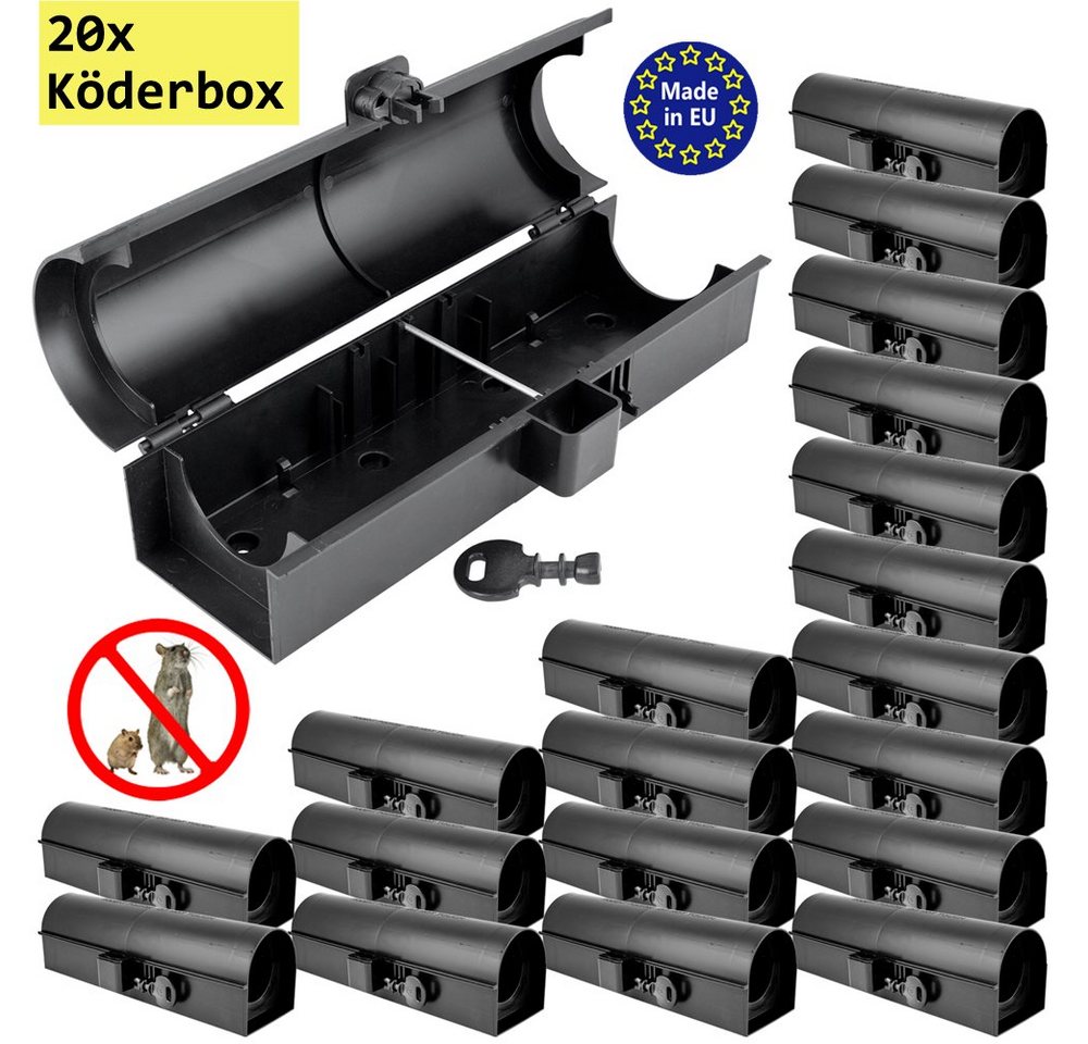 Petigi Lebendfalle 1-30x Köderbox Rohr Mäusebox Köderstation Rattenbox Falle Nagerstation Petigi Lebendfalle 1-30x Köderbox Rohr Mäusebox Köderstation Rattenbox Falle Nagerstation von Petigi