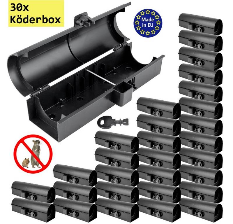 Petigi Lebendfalle 1-30x Köderbox Rohr Mäusebox Köderstation Rattenbox Falle Nagerstation von Petigi