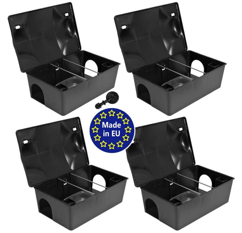 Petigi Lebendfalle 1-30x Köderstation Multibox Nagerstation Köderbox Mäusebox Rattenbox von Petigi