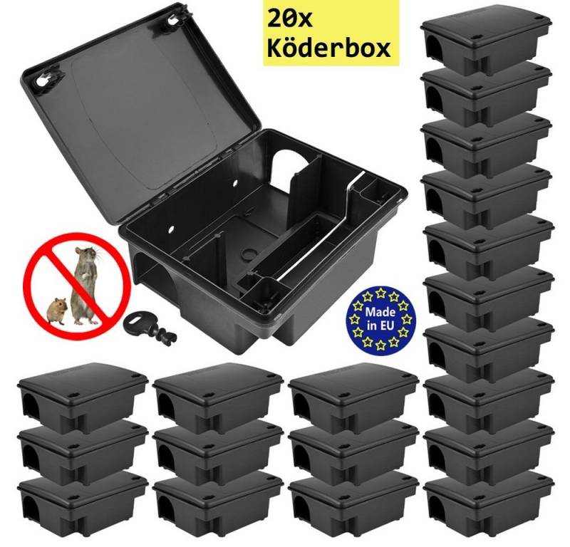Petigi Lebendfalle 1-30x Köderstation Nagerköderstation Köderbox Mäusebox Rattenbox Falle von Petigi