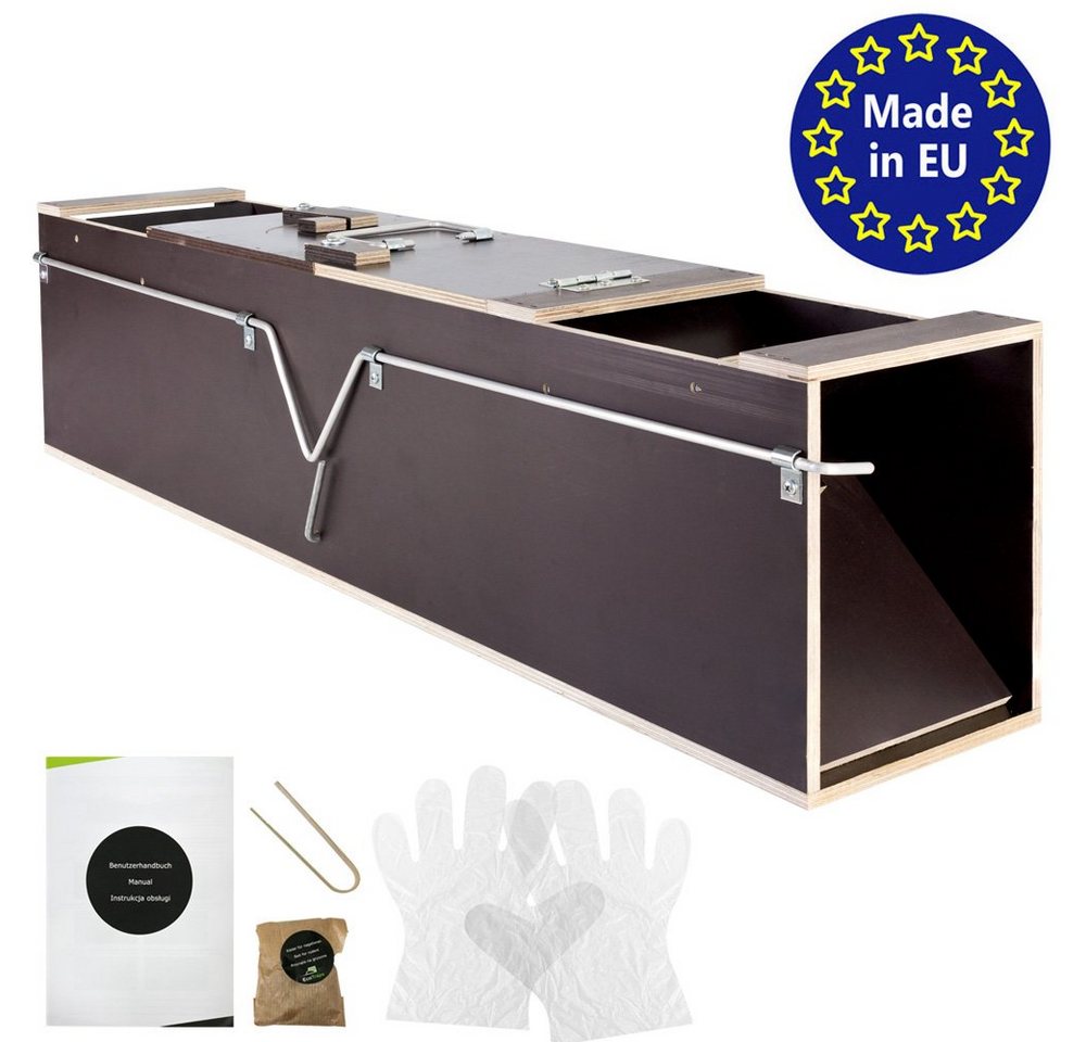 Petigi Lebendfalle Lebendfalle Tier Marder Holz 99 cm Falle Umsiedeln Ratten Marderfalle von Petigi