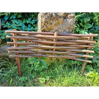 Kleine Beeteinfassungen Aus Haselnuss Geflochten, Als "Pflanzeneinfassung" Oder Kleiner Zaun von PetitVillageShop