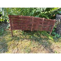 Kleine Beeteinfassungen Aus Weideruten Geflochten, Als "Pflanzeneinfassung" Oder Kleiner Zaun von PetitVillageShop